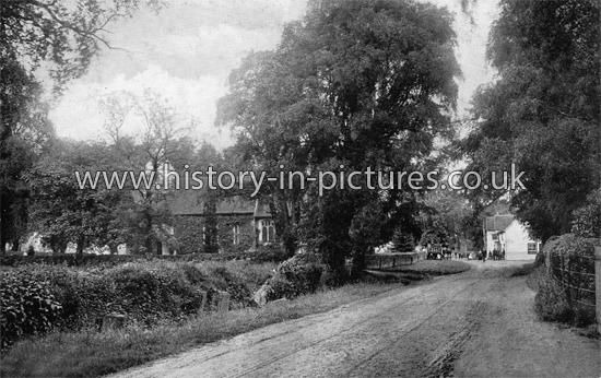 St Andrews Church and Village, Willingale, Essex. c.1905